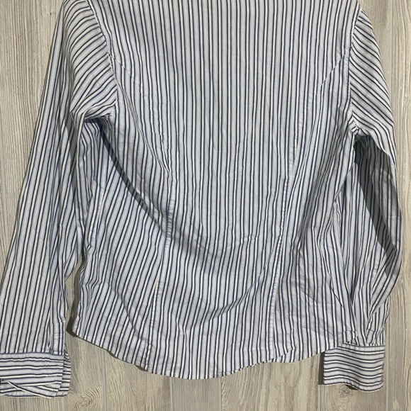 Ralph Lauren Blue and White Striped Shirt - Picture 2 of 2